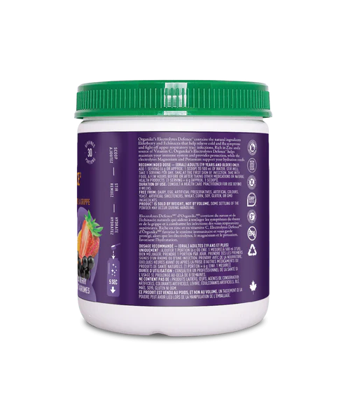 Electrolytes Defence with Elderberry & Echinacea - Citrus Berry - Organika Health Products