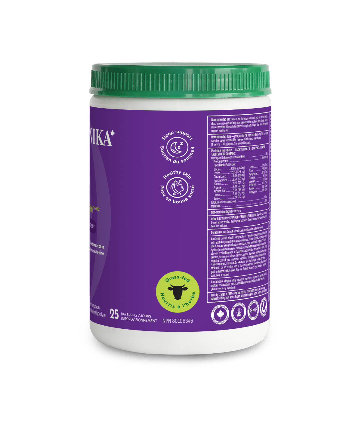 Enhanced Collagen Protein Sleep - 250g - Organika Health Products