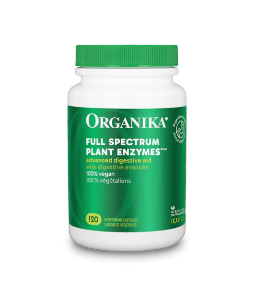 Full Spectrum Plant Enzymes - 120 vcaps - Organika Health Products