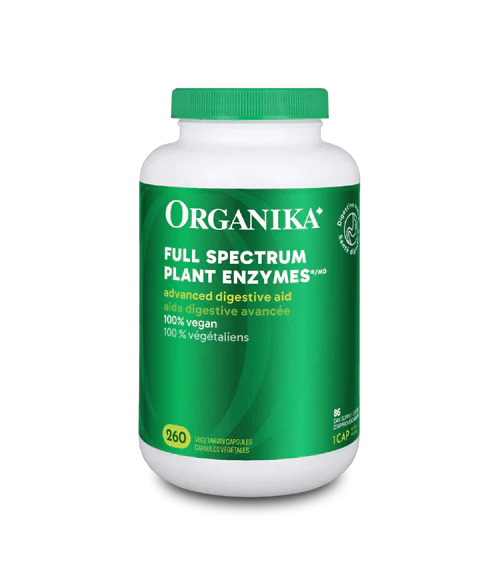 Full Spectrum Plant Enzymes - 260 vcaps - Organika Health Products