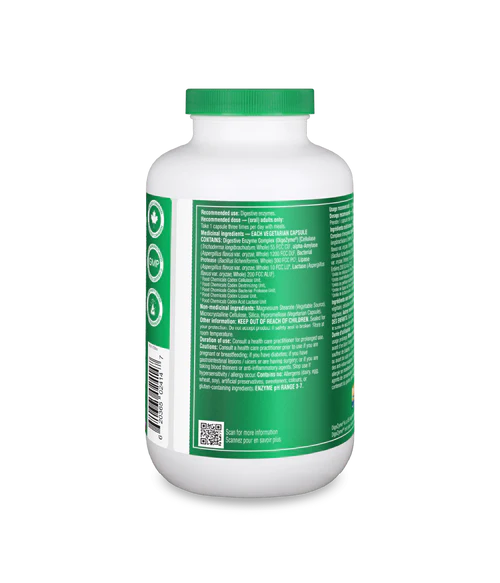 Full Spectrum Plant Enzymes - 500 vcaps - Organika Health Products