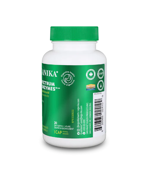 Full Spectrum Plant Enzymes - 60 vcaps - Organika Health Products