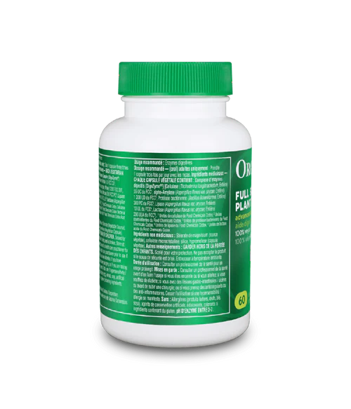 Full Spectrum Plant Enzymes - 60 vcaps - Organika Health Products