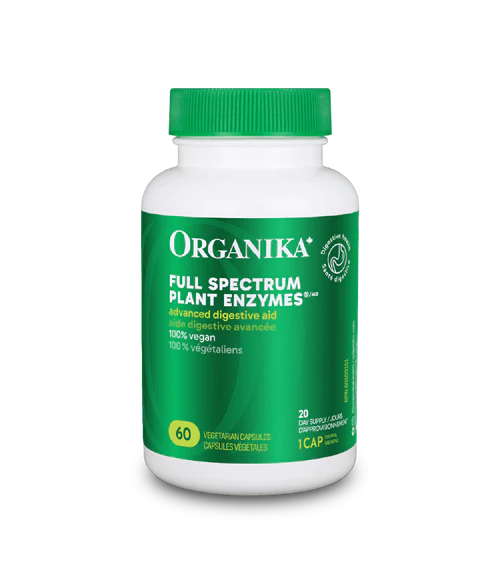 Full Spectrum Plant Enzymes - 60 vcaps - Organika Health Products