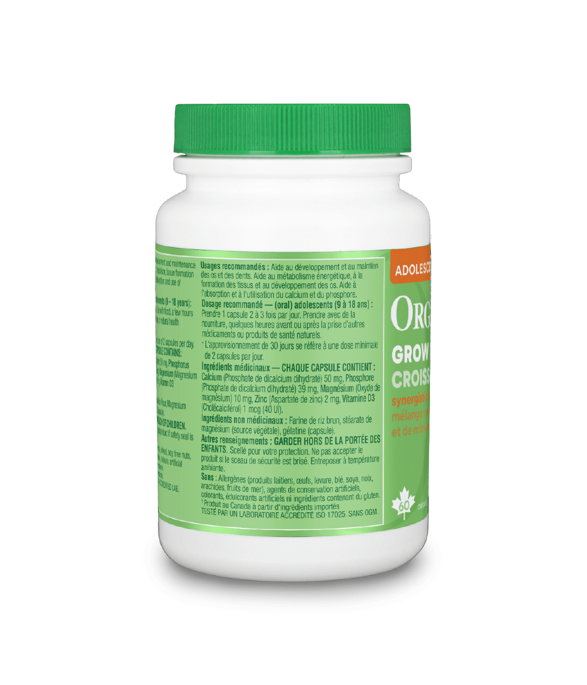 Grow Plus - 60 capsules - Organika Health Products
