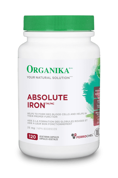 Absolute Iron - 120 Vcaps - Organika Health Products