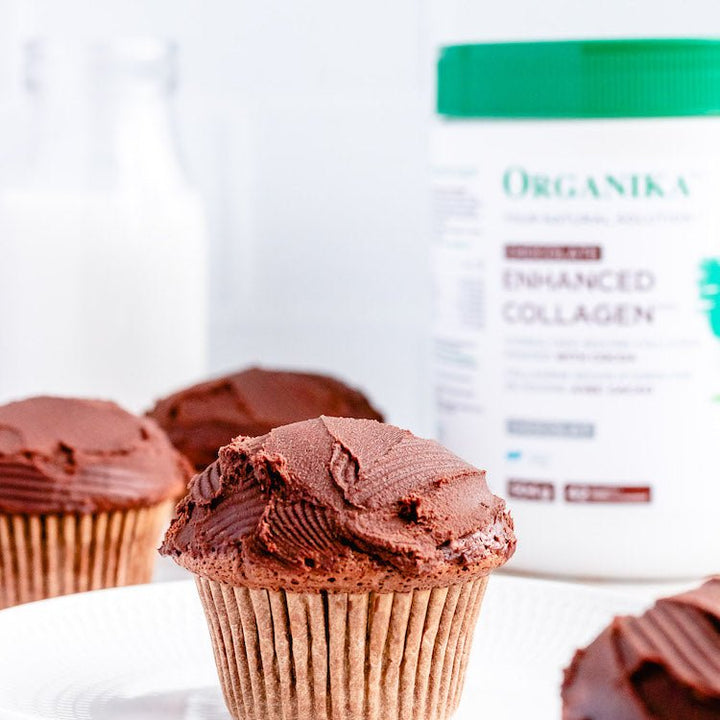 Chocolate Collagen Cupcakes