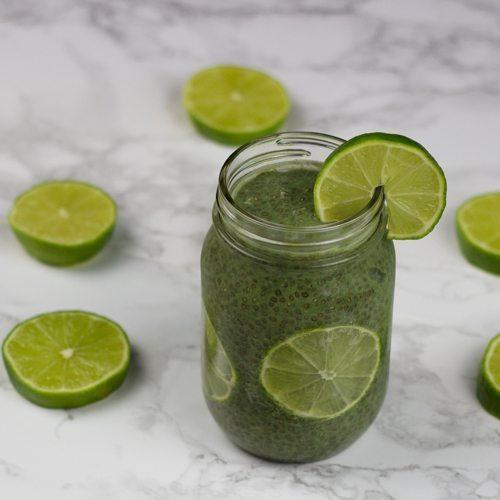 Spirulina Lime Vegan Chia Seed Pudding - Organika Health Products