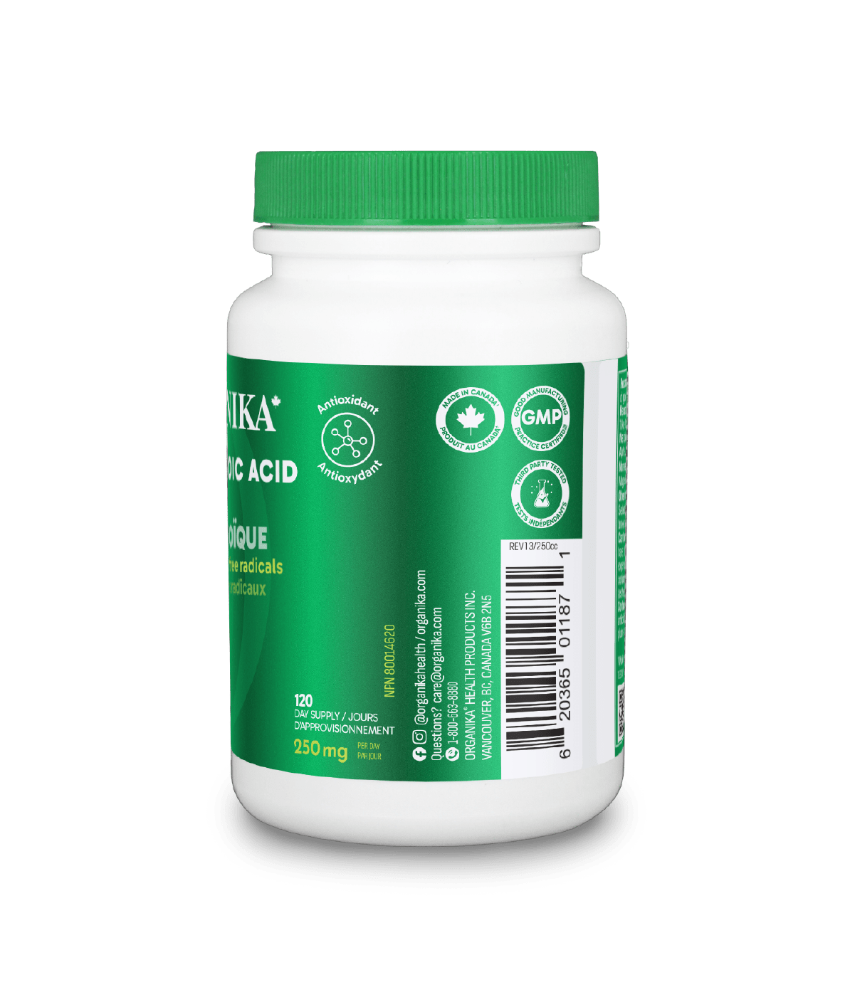 Alpha Lipoic Acid - 120 caps - Organika Health Products