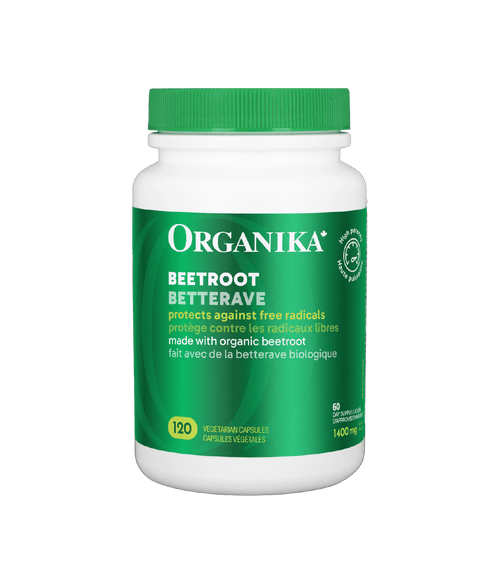 Beetroot Capsules - 120 Vcaps - Organika Health Products