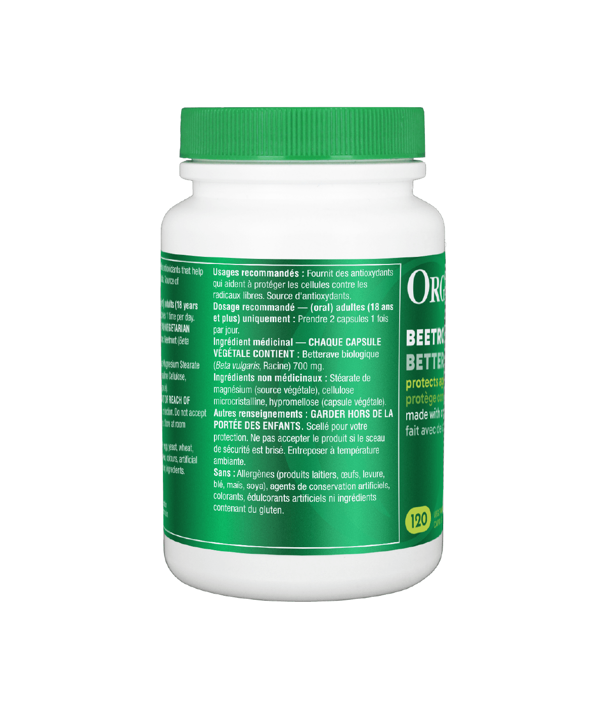 Beetroot Capsules - 120 Vcaps - Organika Health Products