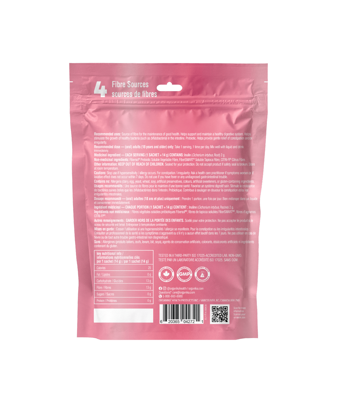 Belli - Bliss Complete Fibre - Unflavoured - 10 Sachets - Organika Health Products