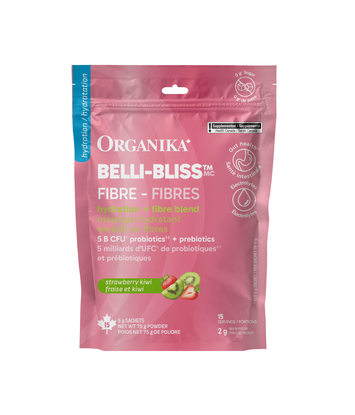 Belli - Bliss Hydration - 15 sachets x 5g - Organika Health Products