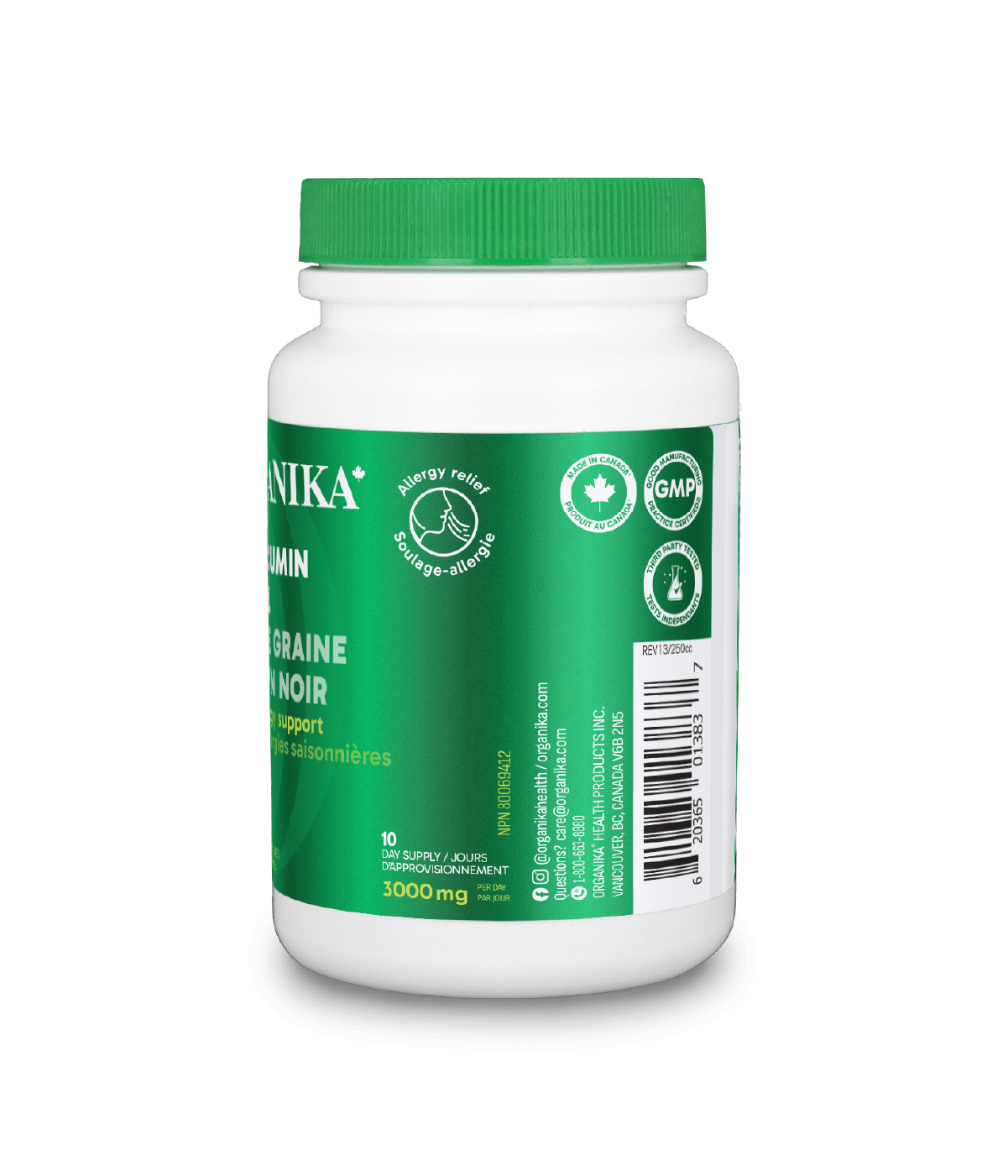 Black Cumin Seed Oil - 60 sftgl - Organika Health Products
