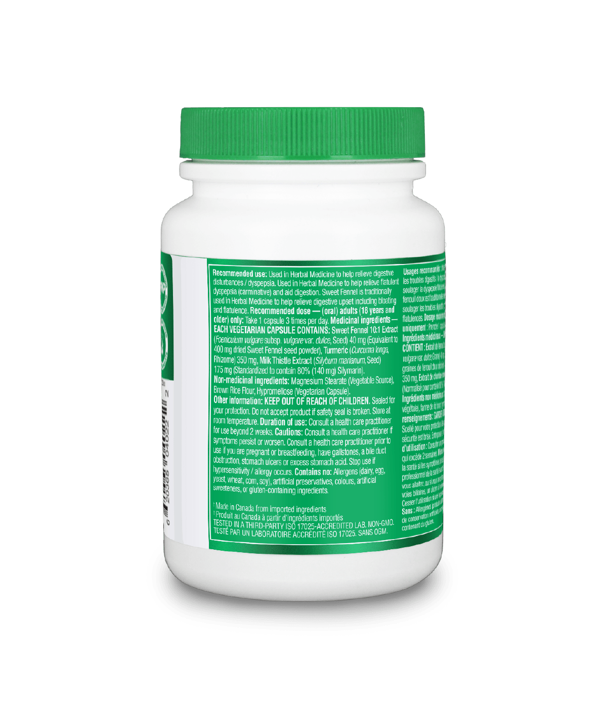 Bloat Relief - 120 Vcaps - Organika Health Products
