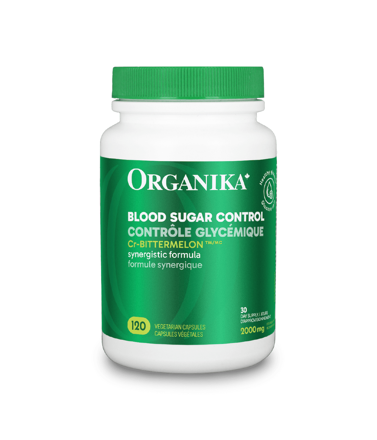 Blood Sugar Control (CR - Bittermelon) - 120 caps - Organika Health Products