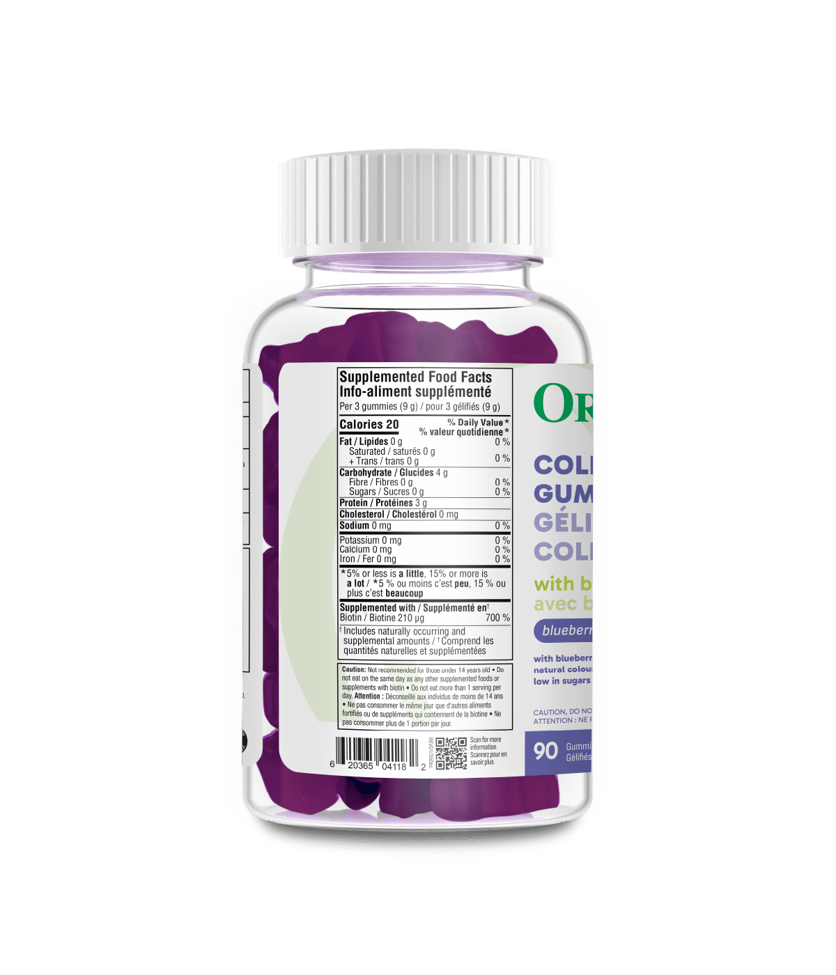 Collagen Gummies - Blueberry Bliss - Organika Health Products
