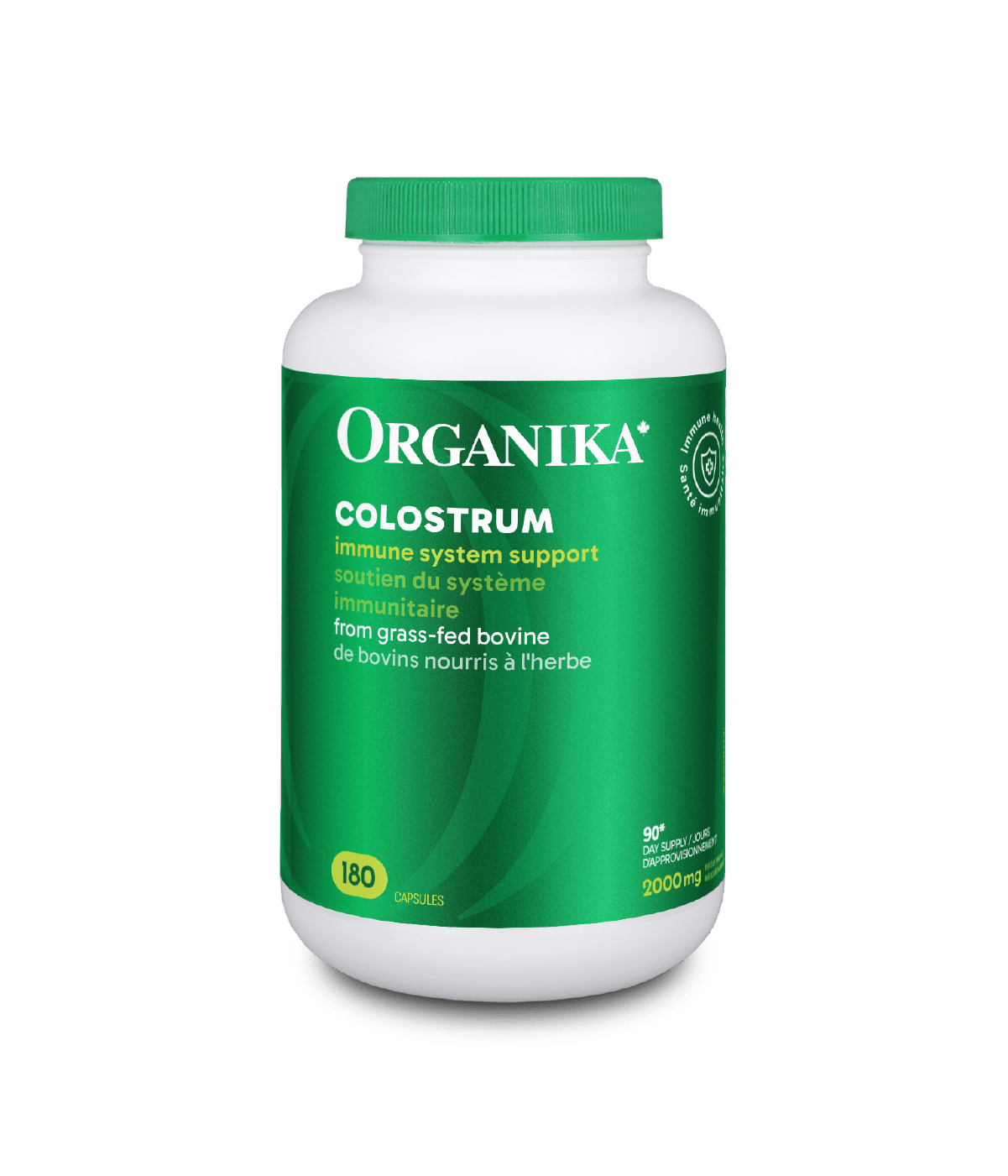 Colostrum Capsules - 180 Caps - Organika Health Products