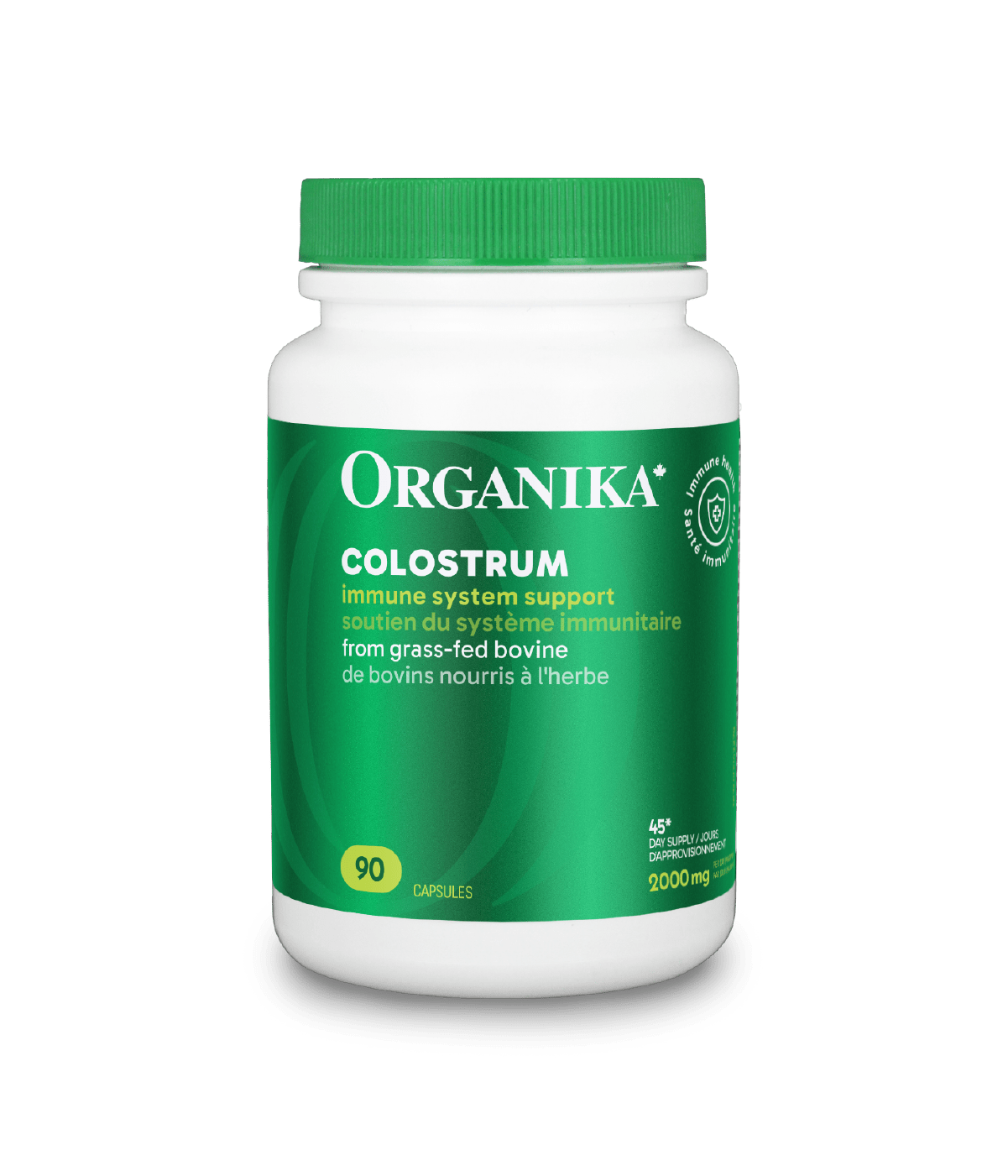 Colostrum Capsules - 90 Caps - Organika Health Products