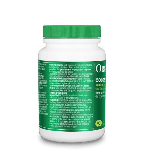 Colostrum Capsules - 90 Caps - Organika Health Products