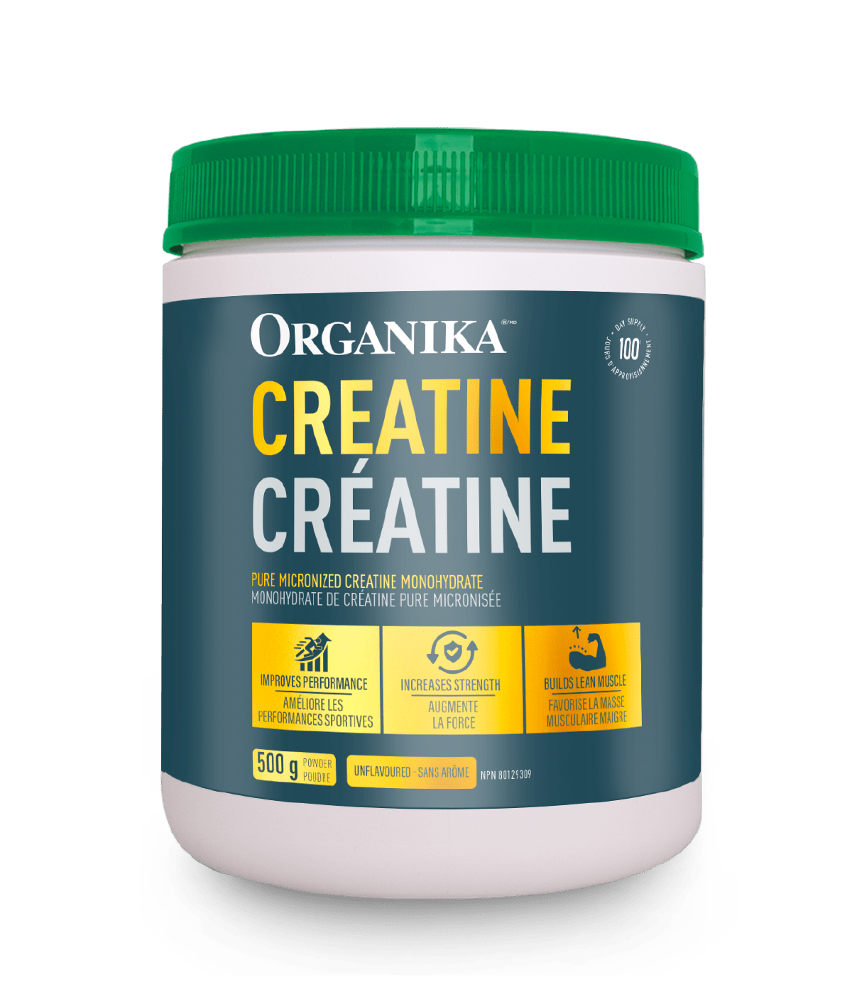 Creatine Powder - Unflavoured - Unflavoured - Organika Health Products