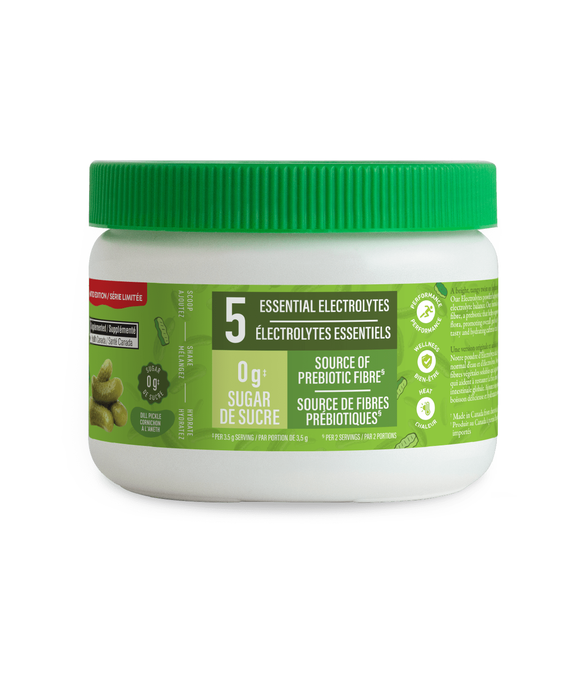Electrolytes 60 Servings - Dill Pickle - 210 g - 60 servings - Organika Health Products