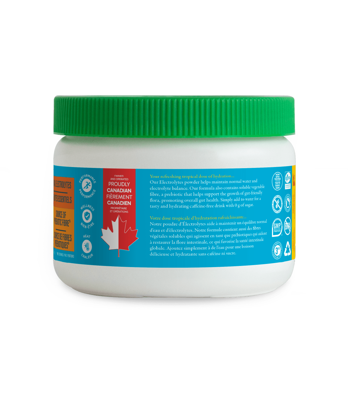 Electrolytes 60 Servings - Pineapple Passion - Pineapple Passion - Organika Health Products