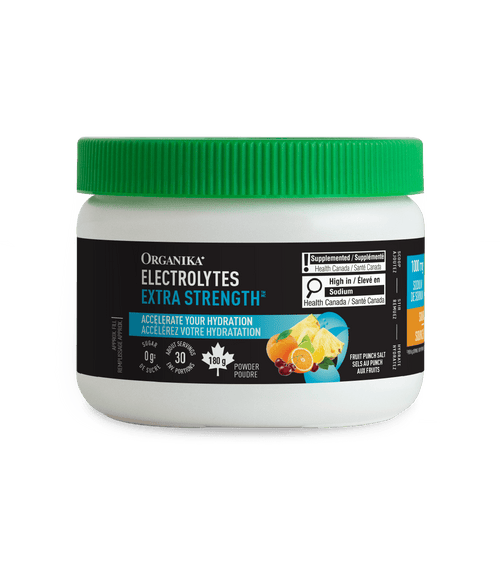 Electrolytes Extra Strength - Fruit Punch - Organika Health Products