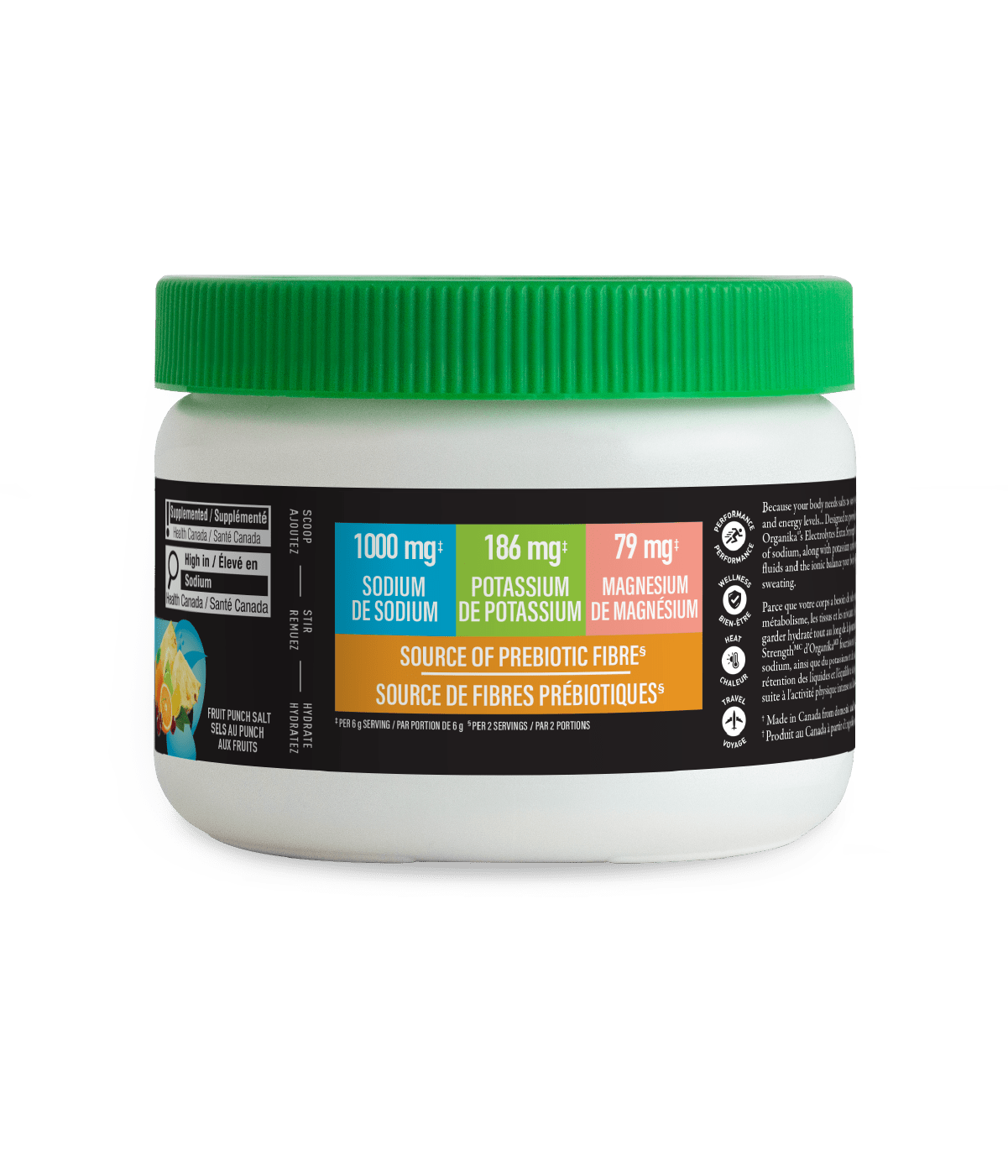 Electrolytes Extra Strength - Fruit Punch - Organika Health Products