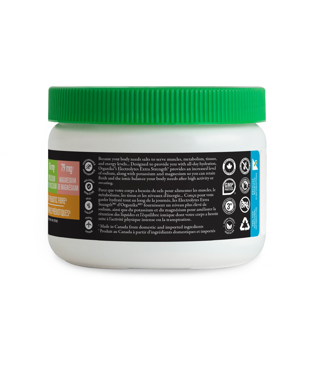 Electrolytes Extra Strength - Fruit Punch - Organika Health Products