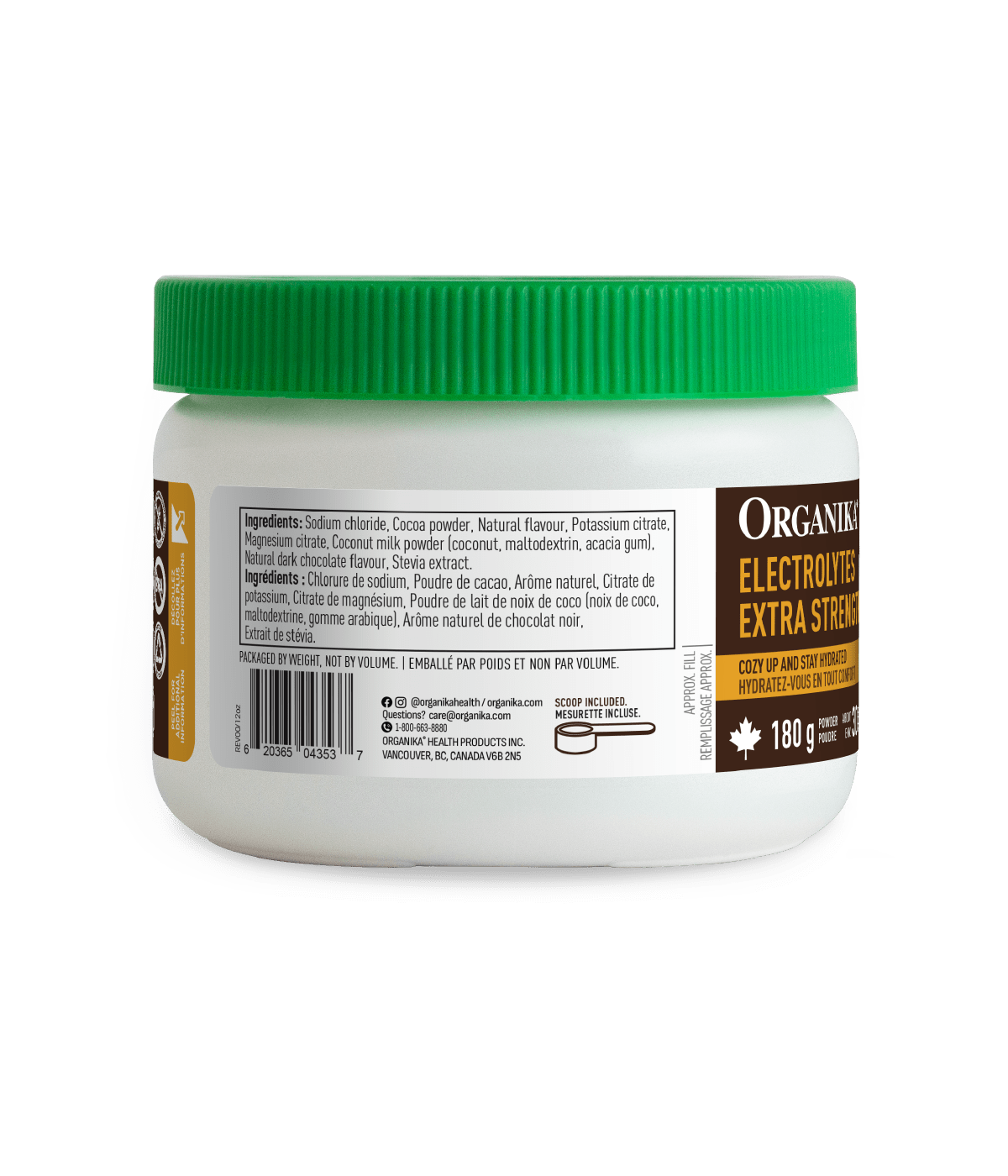 Electrolytes Extra Strength - Hot Chocolate - Hot Chocolate - Organika Health Products