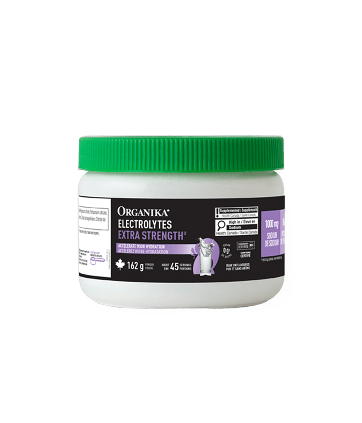 Electrolytes Extra Strength - Unflavoured - Organika Health Products