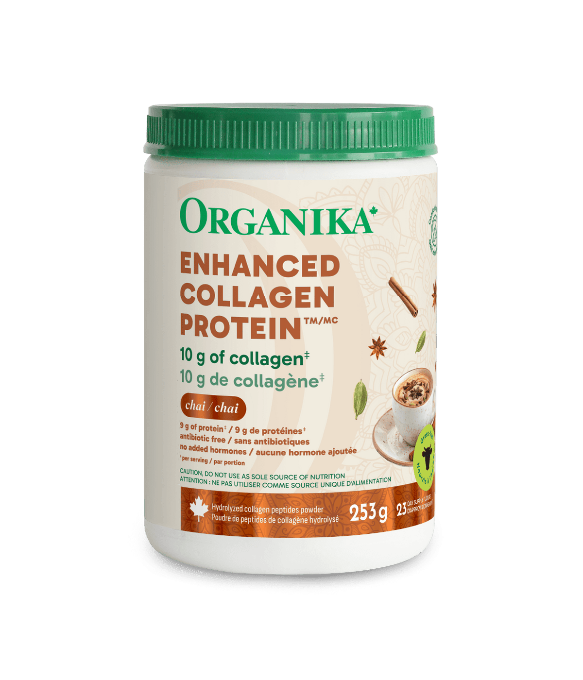 Enhanced Collagen Protein™ Chai - Chai / 253 g - Organika Health Products