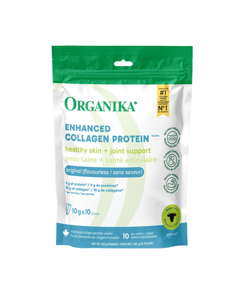 Enhanced Collagen Protein Original - 10 g x 10 Sachets - Organika Health Products