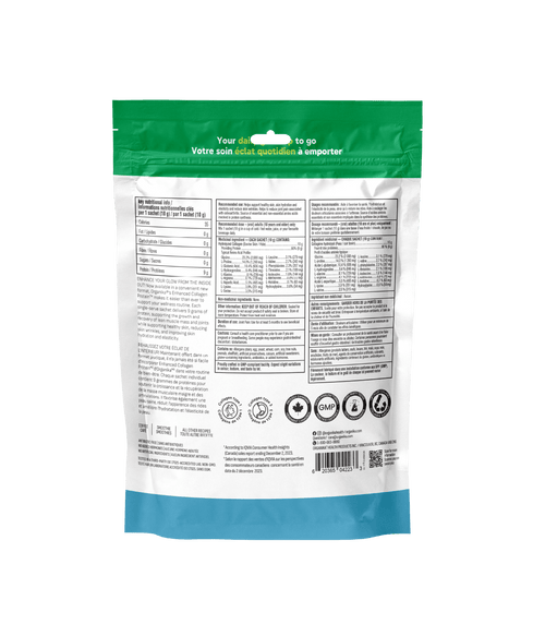 Enhanced Collagen Protein Original - 10 g x 10 Sachets - Organika Health Products