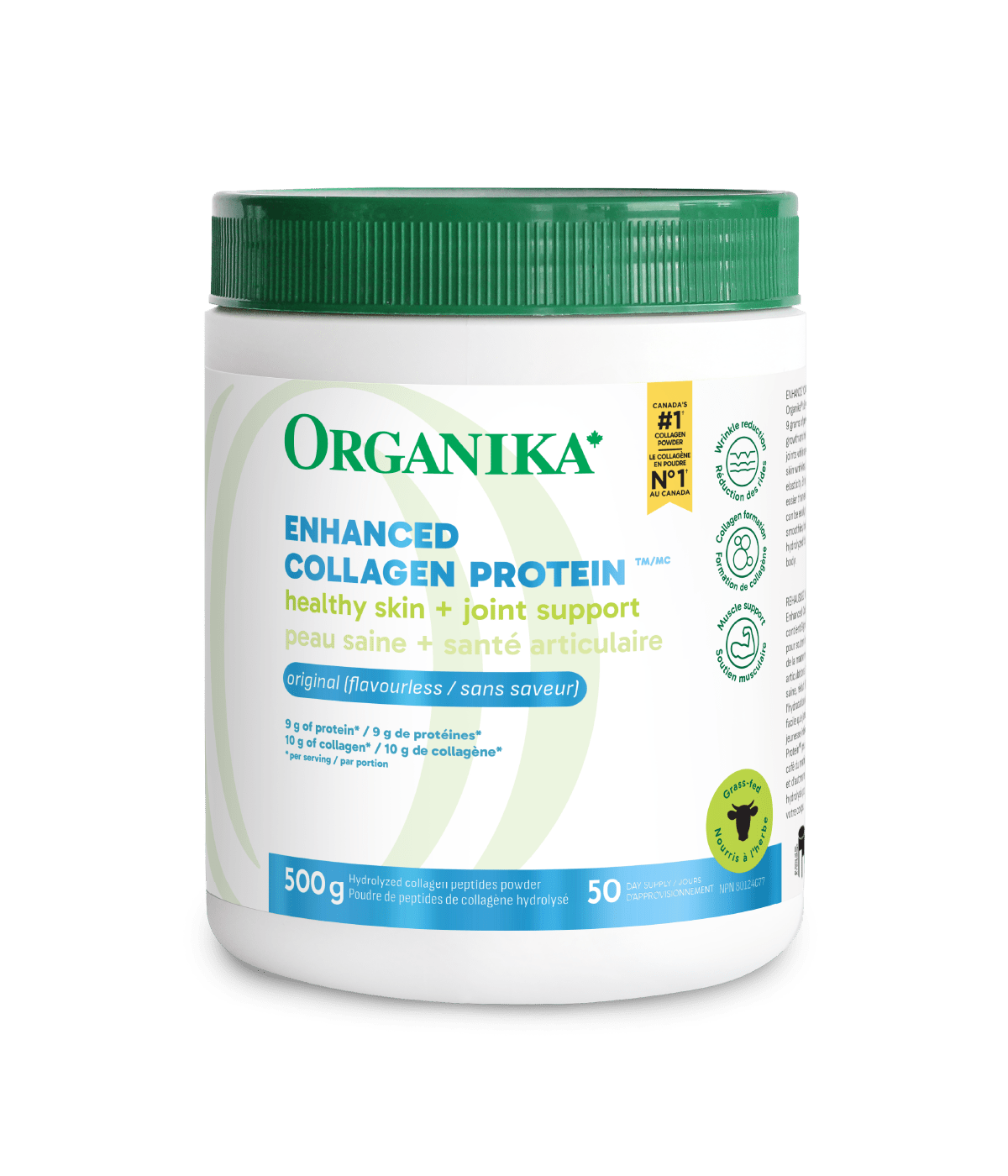 Enhanced Collagen Protein Original - 500 g - Organika Health Products