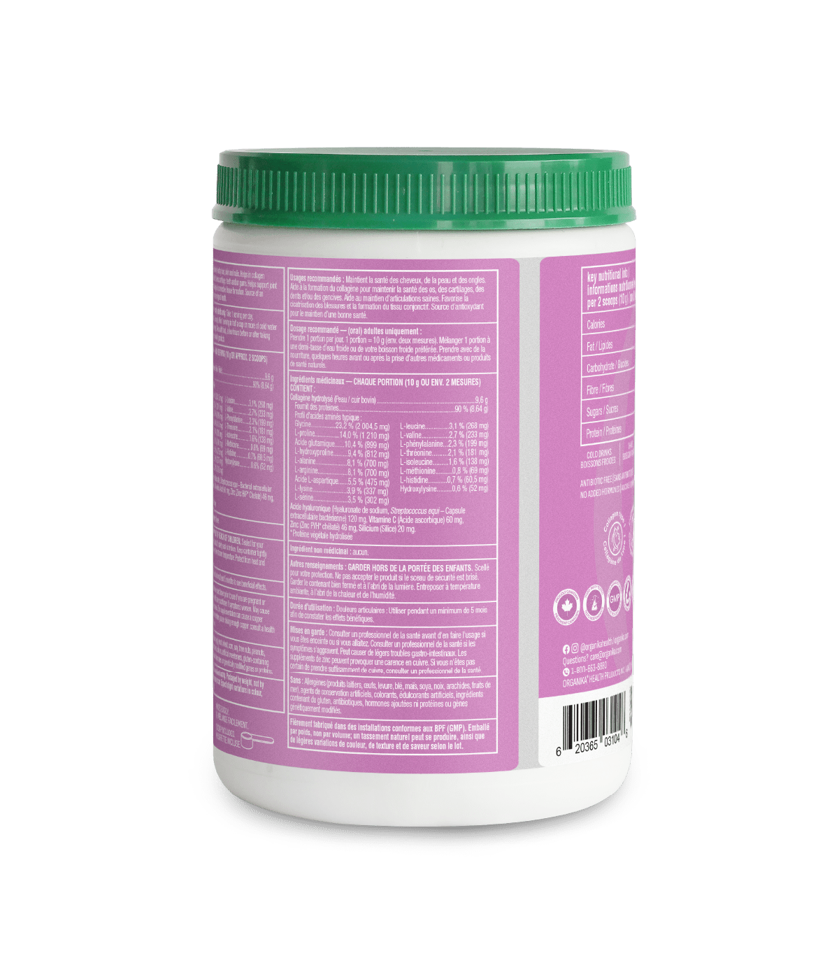 Enhanced Collagen Protein Pure Beauty - 200 g - Organika Health Products