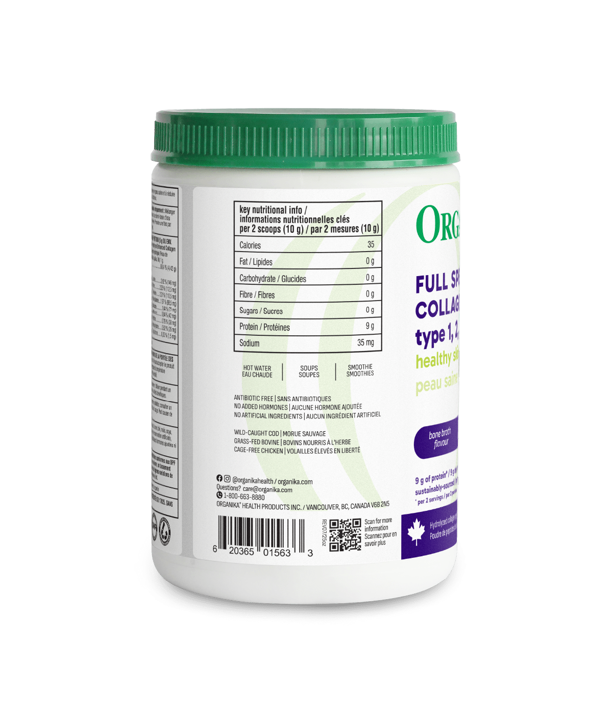 Full Spectrum Collagen - 250 g - Organika Health Products