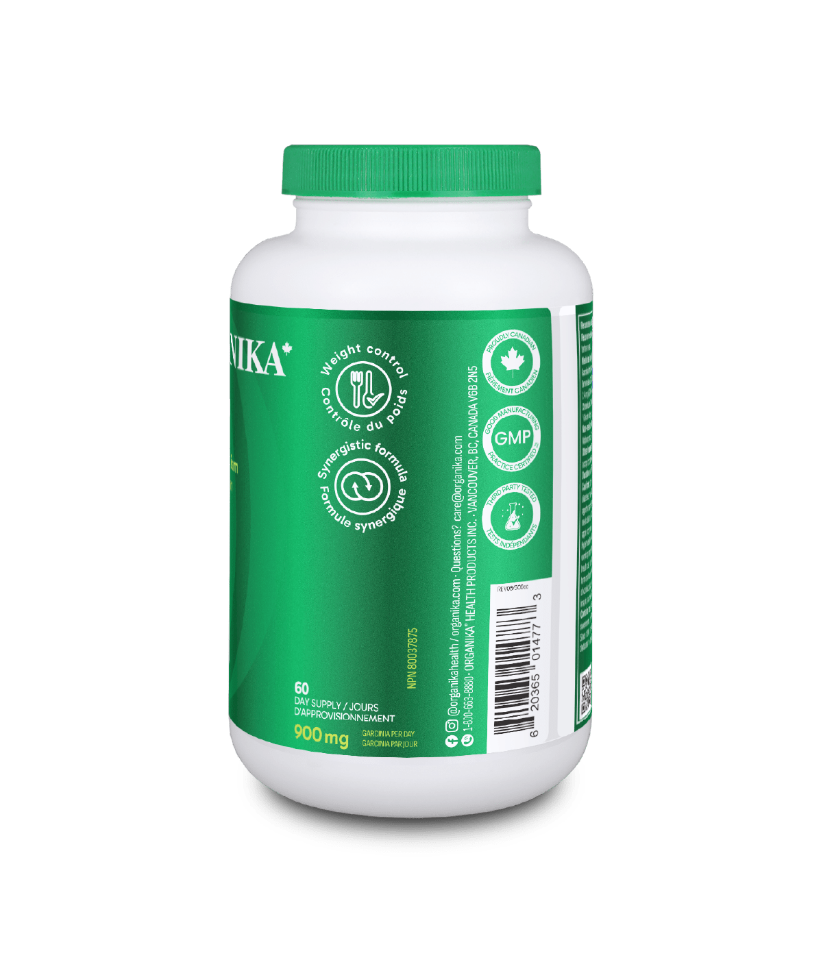 Garcinia Plus - 180 Caps - Organika Health Products