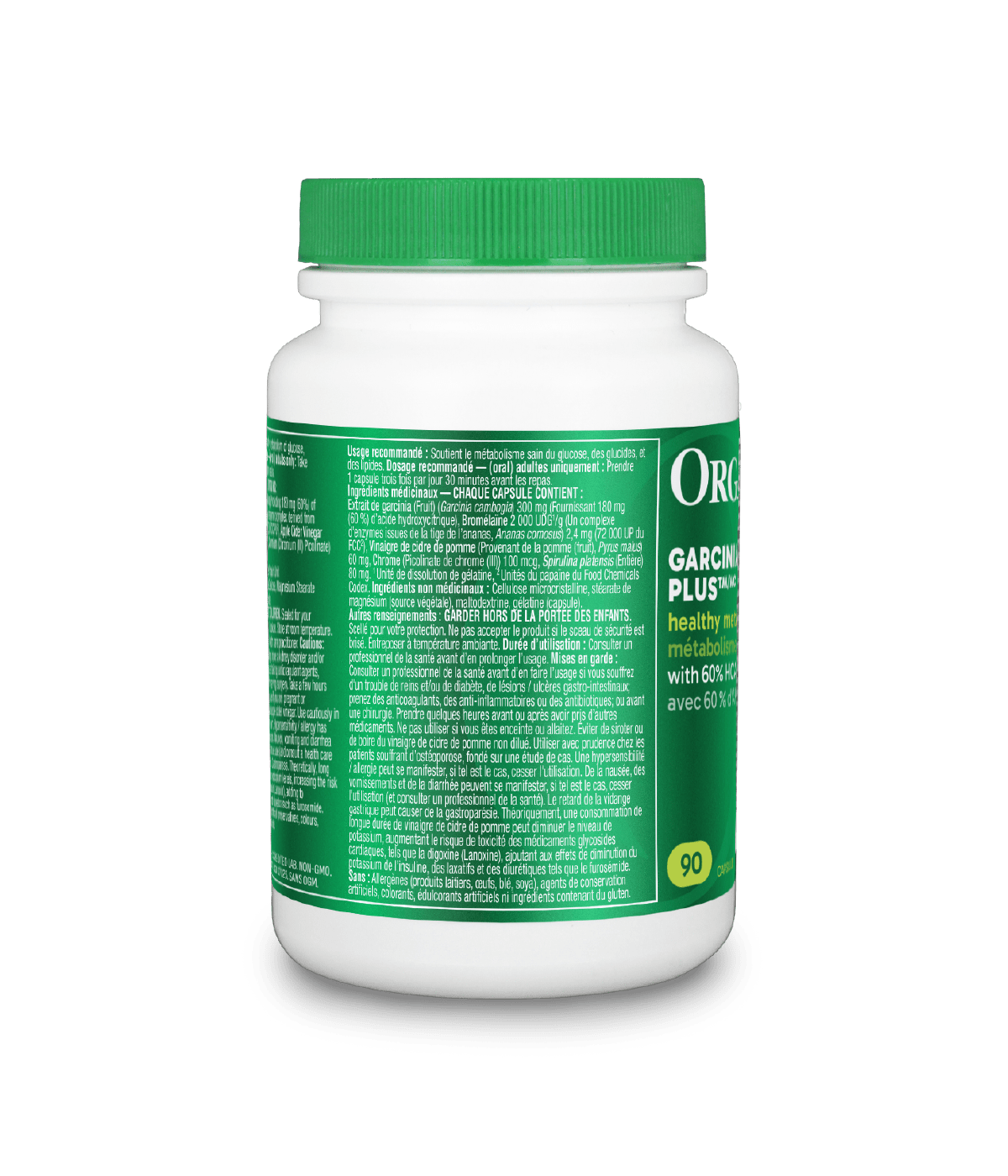 Garcinia Plus - 90 Caps - Organika Health Products
