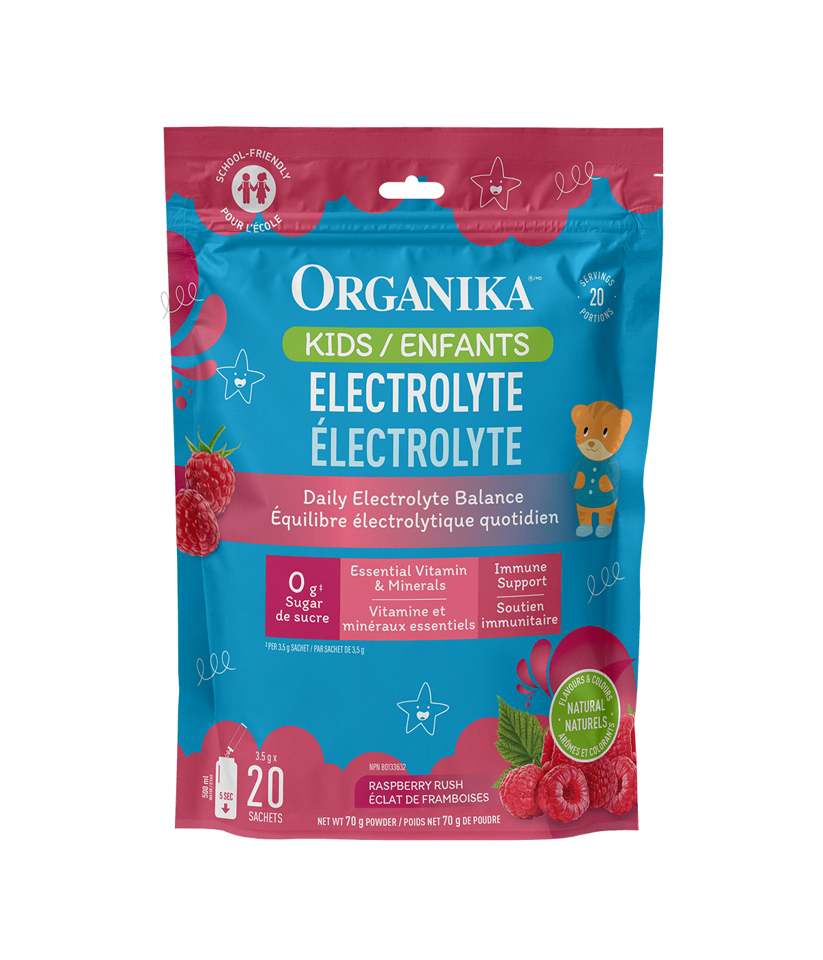 Kids Electrolyte - 20 Pack Pouch - Organika Health Products