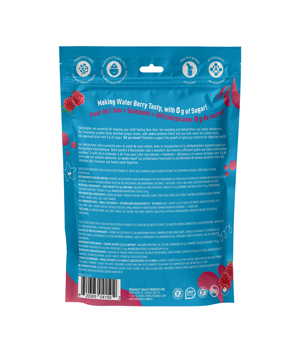 Kids Electrolyte - 8 Pack Box - Organika Health Products