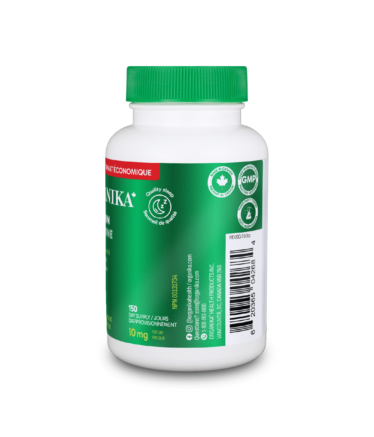 Melatonin - 150 Vcaps - Organika Health Products