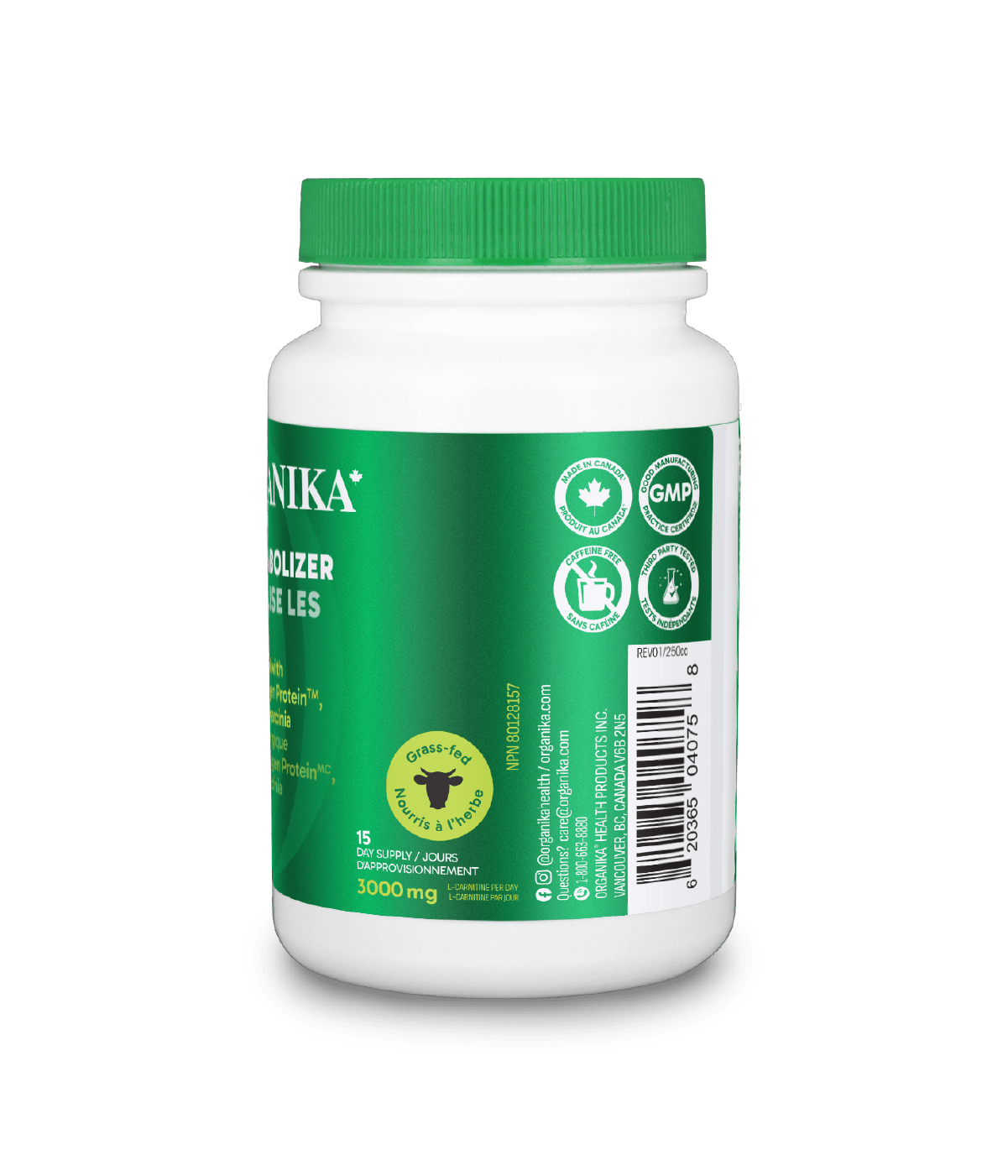 Metaboost Fat Metabolizing Complex Capsules - 120 capsules - Organika Health Products
