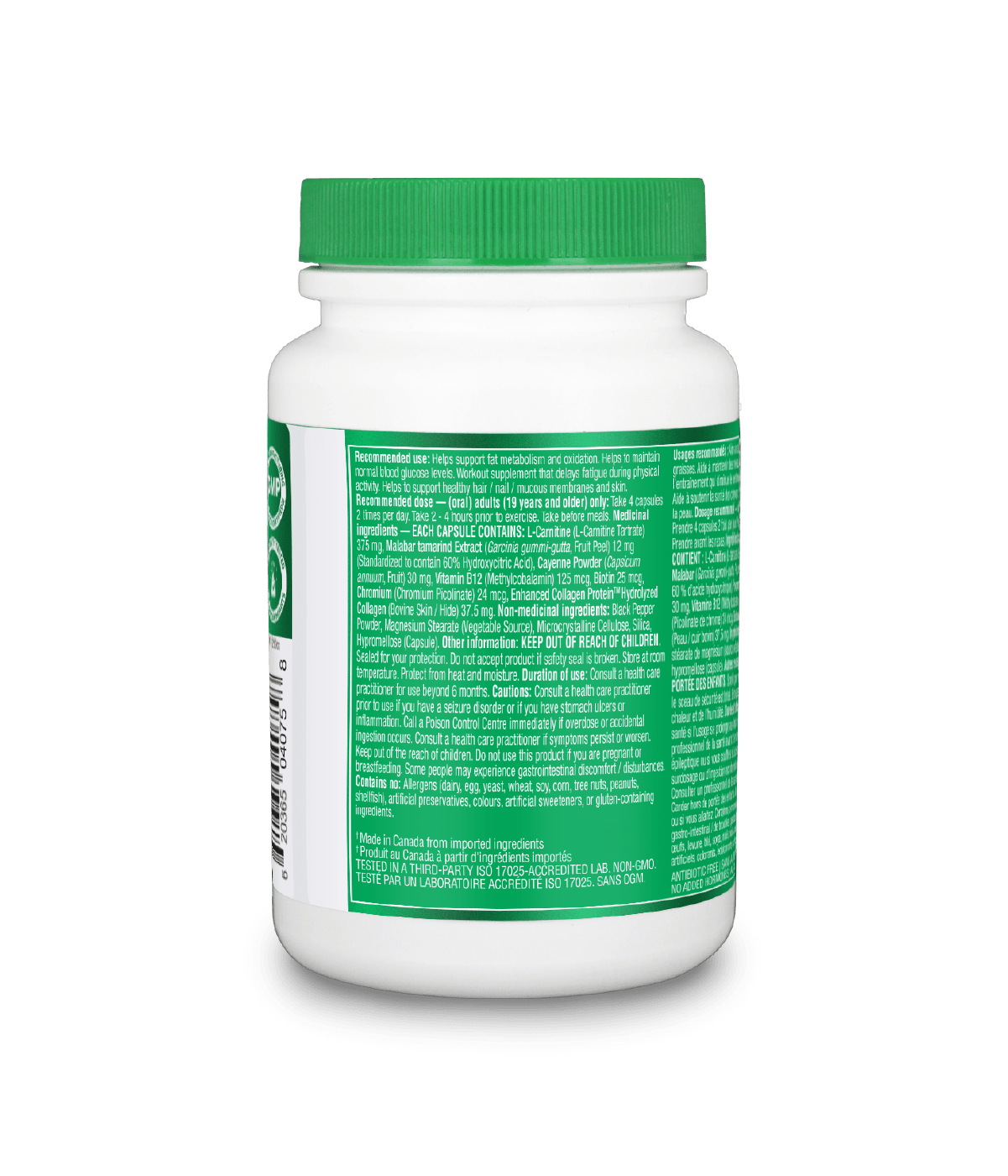 Metaboost Fat Metabolizing Complex Capsules - 120 capsules - Organika Health Products