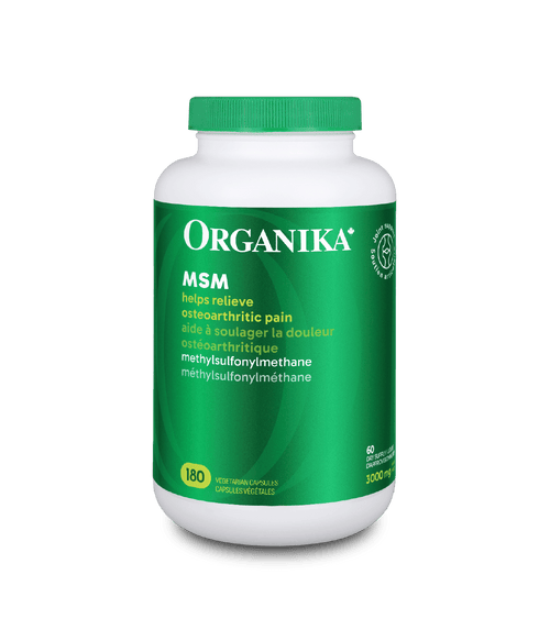 MSM (Methylsulfonylmethane) - 180 Vcaps - Organika Health Products
