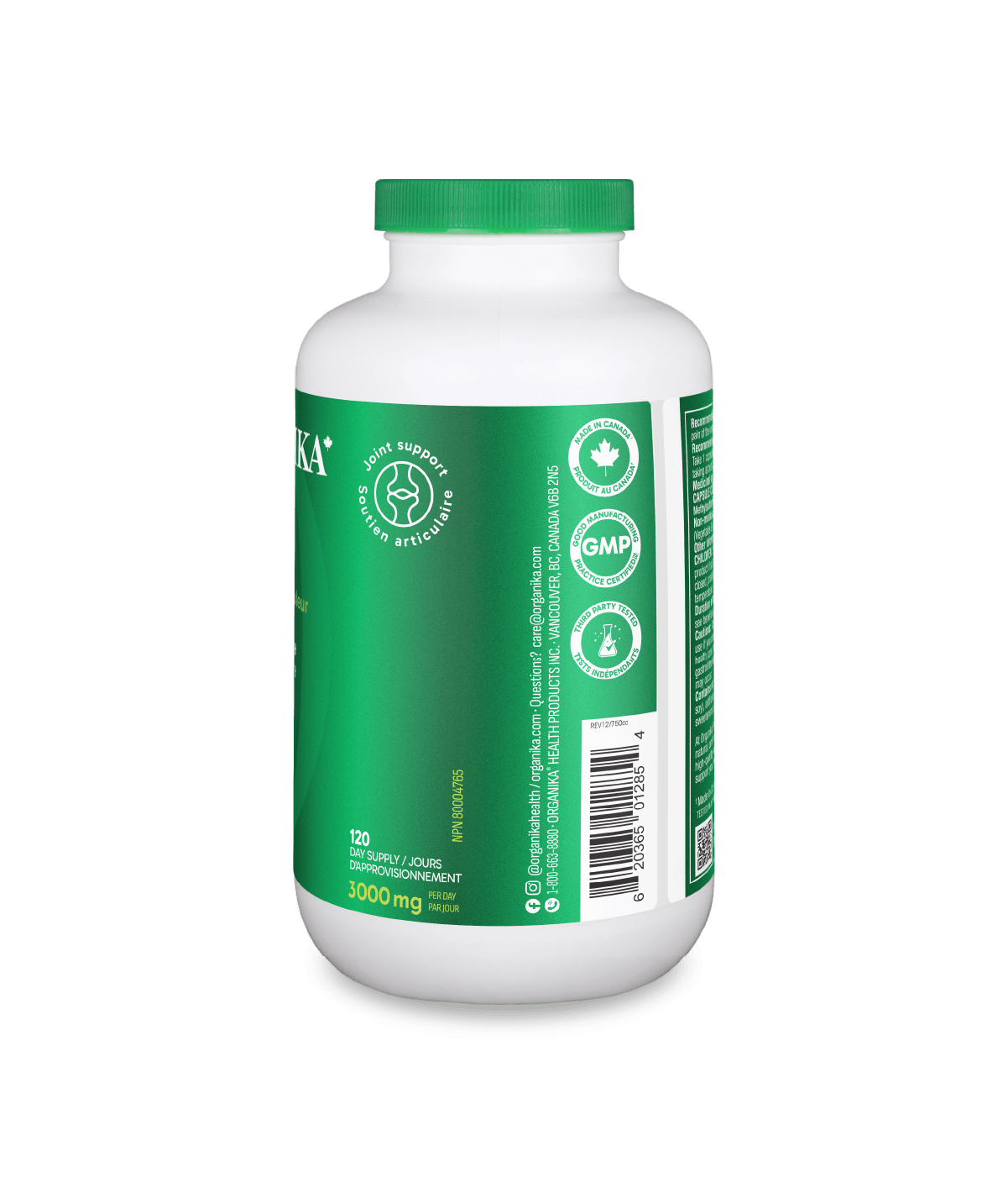 MSM (Methylsulfonylmethane) - 360 Vcaps - Organika Health Products
