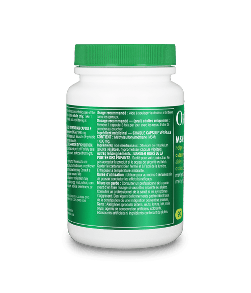 MSM (Methylsulfonylmethane) - 90 Vcaps - Organika Health Products