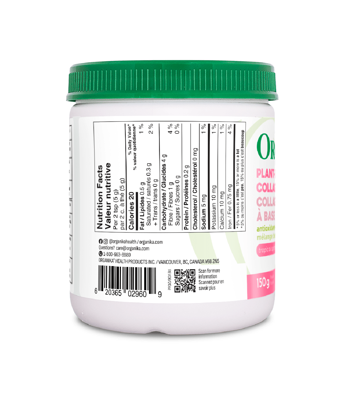Plant - Based Collagen Booster - 150 g - Organika Health Products