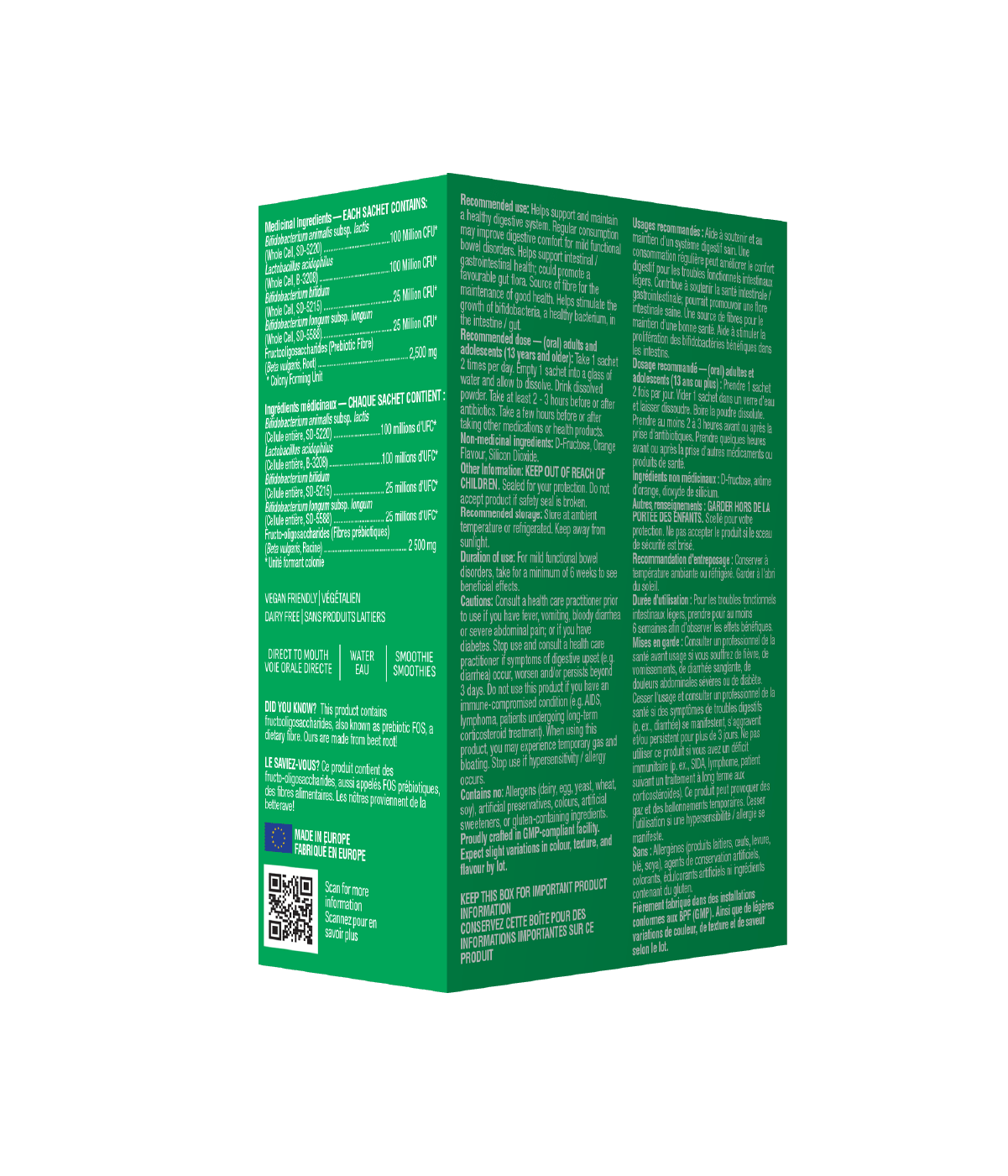 Probiotic + Prebiotic Powder - 3 g x 14 sachets - Organika Health Products